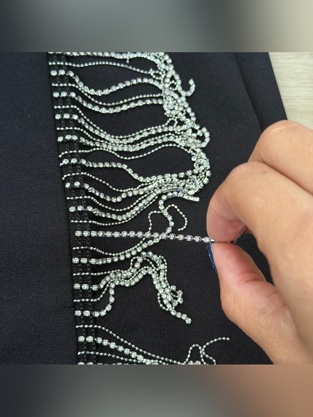 Zara Black Embellished Mini Skirt - Picture 9 of 11